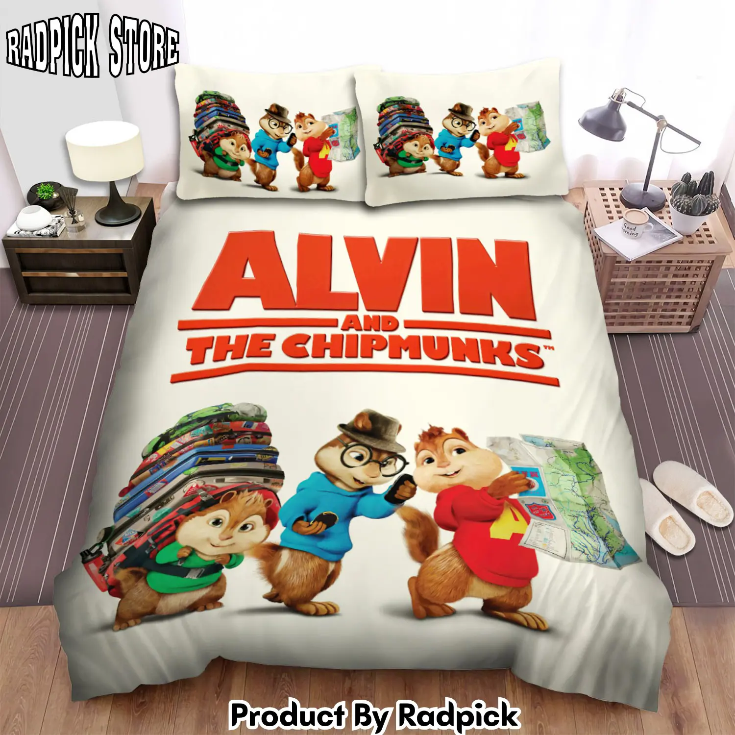 Radpick alvin and the chipmunks group travelling duvet cover bedroom sets comfortable bedding sets rp3278820